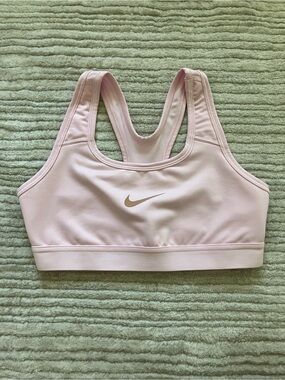 Nike Girls Light Pink Medium Support Sports Bra